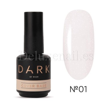 Base Opal 01 Dark, Rosa Lechoso con micro brillo dorado, 15 ml