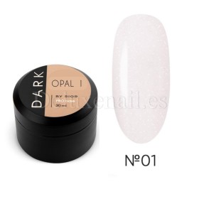 Base Opal 01 Dark, Rosa Lechoso con micro brillo dorado, 30 ml