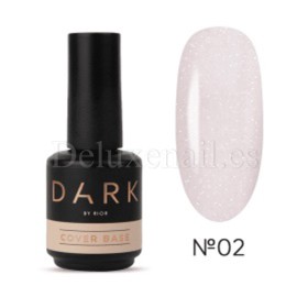 Base Opal 02 Dark, Rosa con micro brillo rosa, 15 ml