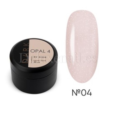 Base Opal 04 Dark, Rosa Lechoso con micro brillo dorado, 30 ml