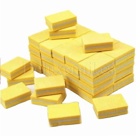 Tacos pulidores desechables 100/180 gr, Amarillo, 50 uds