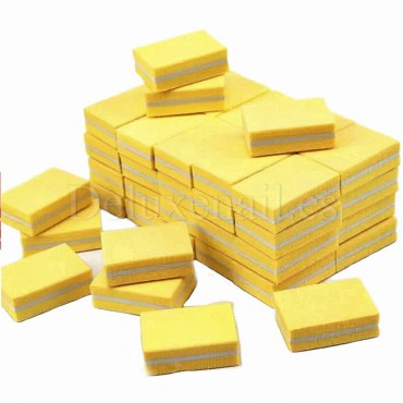 Tacos pulidores desechables 100/180 gr, Amarillo, 50 uds