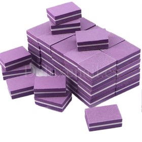 Tacos pulidores desechables 100/180 gr, Morado, 50 uds