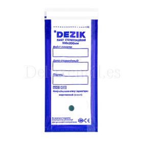 Bolsas de esterilización Dezik, 100x200 mm, 100 uds, auto sellantes, color  transparente