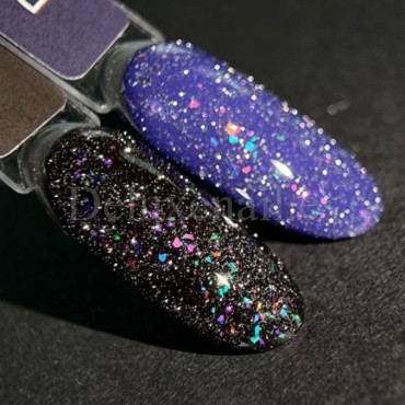 Top Reflectante sin pegajosidad Night Star Dark, Transparente, 10 ml