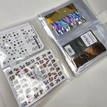 Álbum para pegatinas, Transparente, 80 secciones