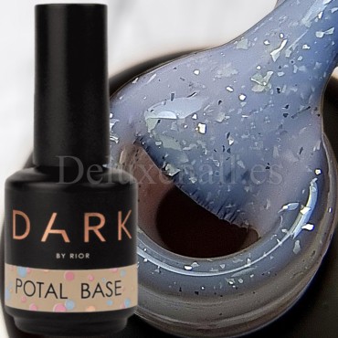 Base Camuflaje Dark Potal 43, Rosa lechoso con foil oro blanco, 15 ml