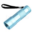 LED/UV Mini Lámpara Linterna, 9 W, Azul