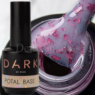 Base Camuflaje Dark Potal 05, Rosa con foil rosa, 15 ml