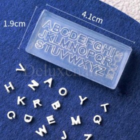 Molde de silicona transparente para los diseños, Letras