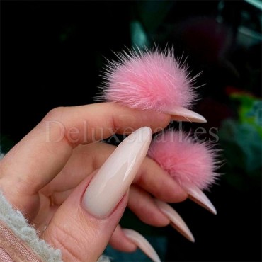 Pompón magnético desmontable, rosa fucsia