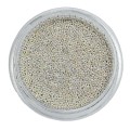 Microbolitas caviar metálicas, Plata, 0,8 mm