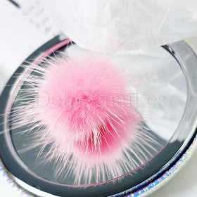 Pompón magnético desmontable, rosa