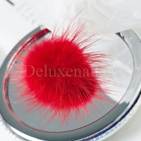 Pompón magnético desmontable, rojo