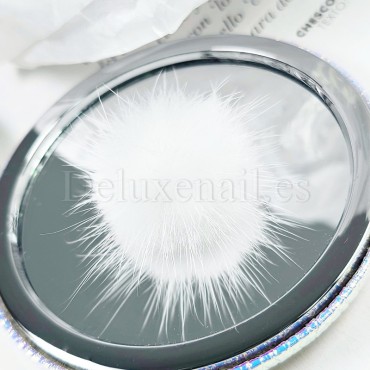 Pompón magnético desmontable, blanco