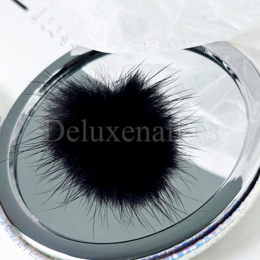 Pompón magnético desmontable, negro