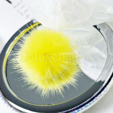 Pompón magnético desmontable, amarillo
