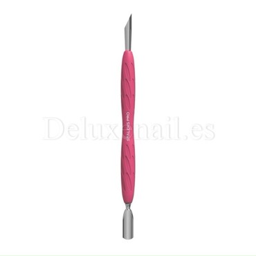 PQ-10/2 - Empuja cutículas con mango de silicona Staleks Pro UNIQ