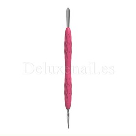 PQ-10/2 - Empuja cutículas con mango de silicona Staleks Pro UNIQ