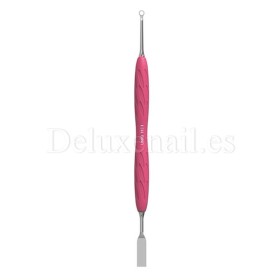 PQ-11/1 - Empuja cutículas con anillo con mango de silicona Staleks Pro UNIQ