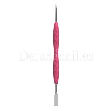 PQ-11/1 - Empuja cutículas con anillo con mango de silicona Staleks Pro UNIQ
