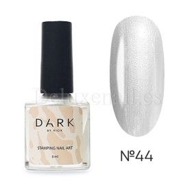 Esmalte Stamping Dark 44, Blanco Metalizado, 8 ml