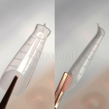 Kit de Tips Dual System Dark con moldes de silicona, 120 uds, 12 medidas