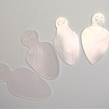 Kit de Tips Dual System Dark con moldes de silicona, 120 uds, 12 medidas