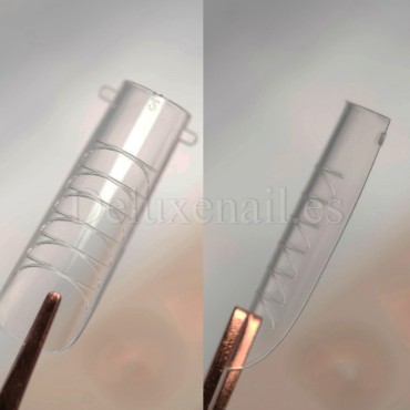 Kit de Tips Dual System Dark con moldes de silicona, 120 uds, 12 medidas