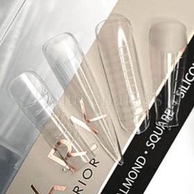 Kit de Tips Dual System Dark con moldes de silicona, 120 uds, 12 medidas