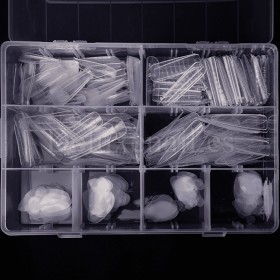 Kit de Tips Dual System Dark con moldes de silicona, 120 uds, 12 medidas