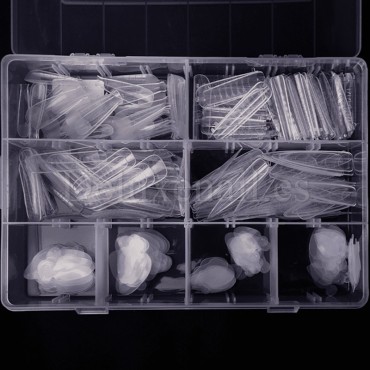 Kit de Tips Dual System Dark con moldes de silicona, 120 uds, 12 medidas