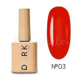 Esmalte Permanente Dark 03, Rojo vivo, 10 ml