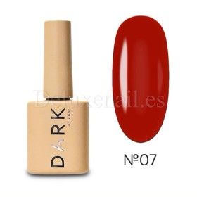 Esmalte Permanente Dark 07, Rojo rosado oscuro, 10 ml