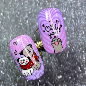 Placa Pequeña 09 Darstamp In love