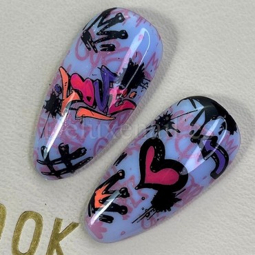 Placa Pequeña 05 Darstamp Graffiti