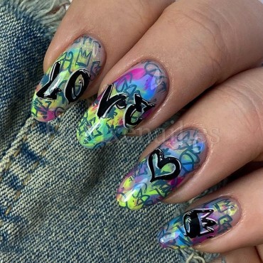 Placa Pequeña 05 Darstamp Graffiti