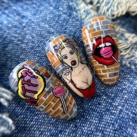 Placa Grande 04 Darstamp Pop Art