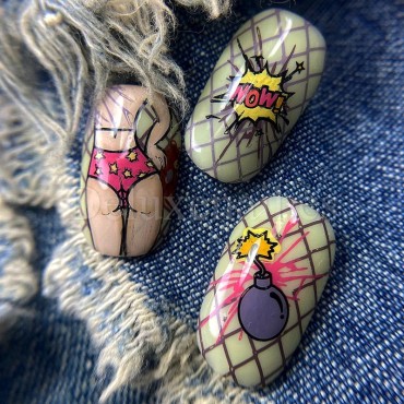 Placa Grande 04 Darstamp Pop Art