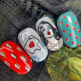 Placa Grande 04 Darstamp Pop Art