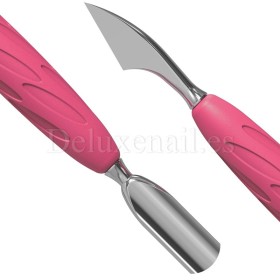 PQ-10/3 - Empuja cutículas con mango de silicona Staleks Pro UNIQ