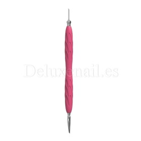 PQ-10/5 - Empuja cutículas con mango de silicona Staleks Pro UNIQ