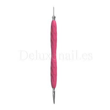 PQ-10/5 - Empuja cutículas con mango de silicona Staleks Pro UNIQ