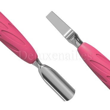 PQ-10/5 - Empuja cutículas con mango de silicona Staleks Pro UNIQ