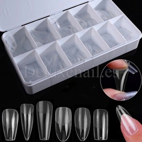 Tips de gel Short Coffin, 550 uds, 11 medidas