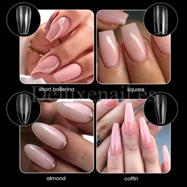 Tips de gel Short Coffin, 550 uds, 11 medidas