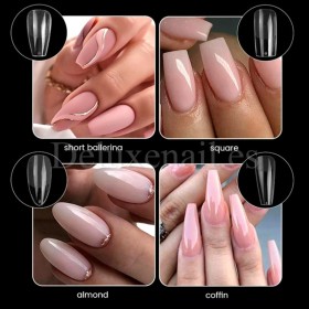 Tips de gel Medium Stiletto, 550 uds, 11 medidas