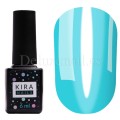 Esmalte permanente Kira Nails Vitrage V08, Azul Claro Vitral (traslúcido), 6 ml