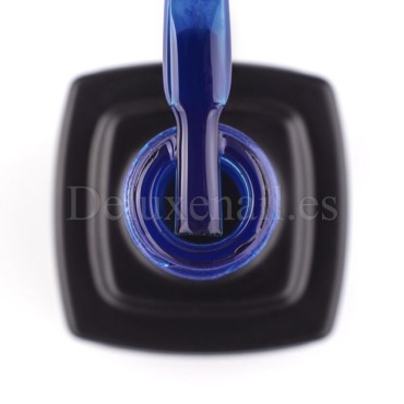 Esmalte permanente Kira Nails Vitrage V08, Azul Claro Vitral (traslúcido), 6 ml