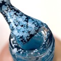 Esmalte Permanente Snow Gel 01 Dark, Azul claro Translúcido, 5 g